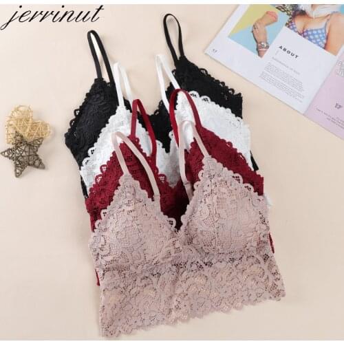 Jerrinut Sexy lace Bra Push Up Bralette Bras For Women Underwear BH Seamless Wireless Bra Top Bra Femme Brassiere