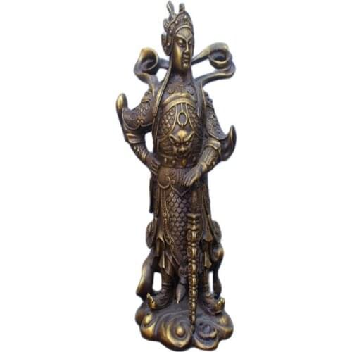China Brass The God of heaven statue Fengshui worship Deity Statue