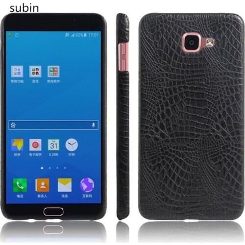 Leather Crocodile Pattern New arrival for Samsung Galaxy A9 A9000 A9 Pro Case Retro Luxury Crocodile Skin Cover Phone Case