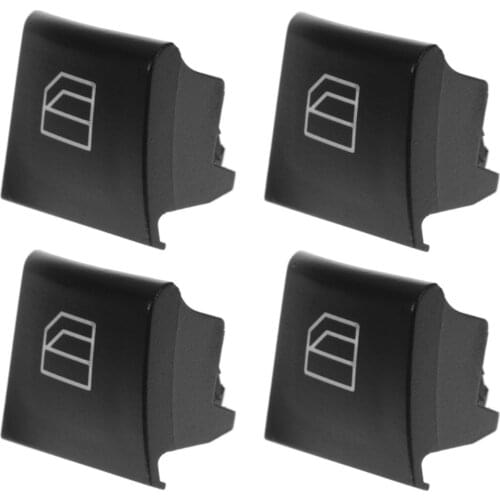 4 Pcs Window Switch Repair Button Cap Driver Seat Window Control Cover for Mercedes-Benz ML GL R Class A200 B200 W164 X164 W251