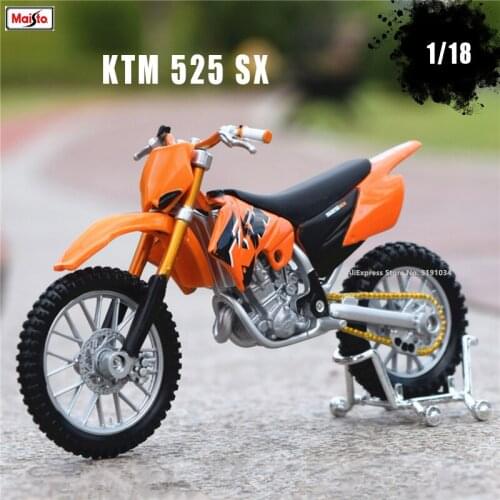 Maisto 1:18 Hot New Products KTM 525 SX RC 390 690 DUKE original authorized simulation alloy motorcycle model toy car Collecting