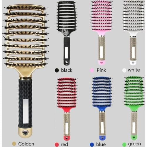 Scalp Massage Comb Women Wet Curly Detangle Hair Brush Salon Hairdressing Styling Tools Multifunctional Professional Hair Brush