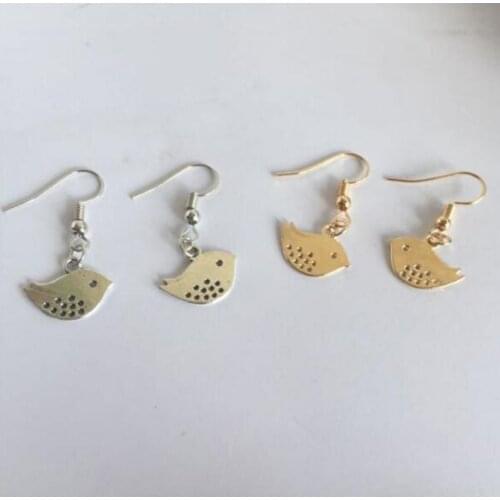 Ex922 Fashion Vintage Simple Metal Alloy Cute Bird animal earrings 2021 trend Womens Jewelry Accessories