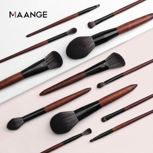 MAANGE Professional 11/12Pcs Makeup Brush Set Foundation Powder Blending Shadow Bend Eye Liner Base Cosmetic Brushes Maquiagem