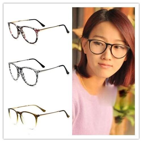 New Reading Glasses Frames Women Men Gradient Adornment Writing Spectacles Frame Glasses Brand Designer PC Lens No Degree