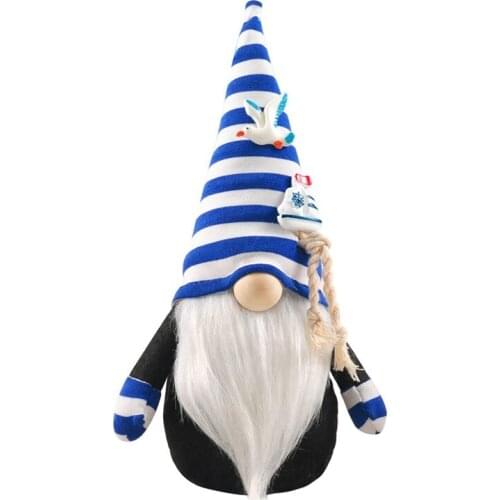 Ocean Festival Gnome Plush Toy Luckily Ocean Faceless Doll Nautical Gnome Ornament Home Decoration Kids Gift