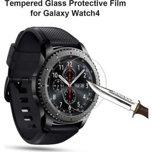 2pcs Tempered Glass Watch Film for Samsung Galaxy Watch 4 Smartwatch Tempered Protective Film for Samsung Galaxy Watch 4 40/44mm