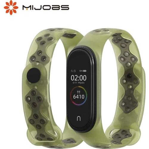 For Xiaomi Mi Band 4 Strap Wrist Bracelet for Xiomi Band 4 Opaska Sports Silicone for Miband 3 Wristband Translucent Accessories