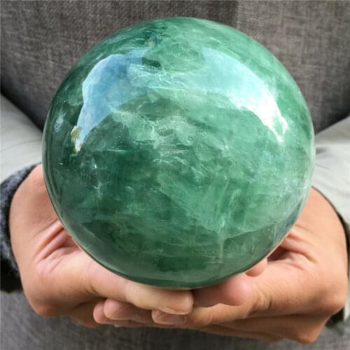 Natural green fluorite ball crystal crystal healing ball