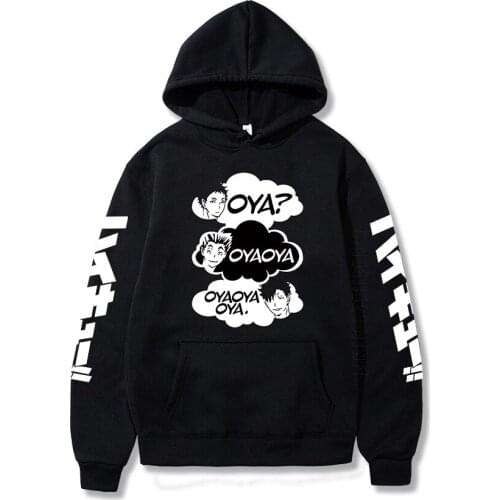 Oya Oya Oya Haikyuu Hoodies Kuroo Anime Bokuto Manga Shoyo Volleyball Men Hoodie Sweatshirt Pullover Long Sleeve Hoodie