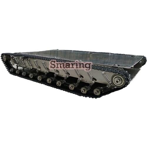 TS900 Stainless Steel Shock Absorber Tank Car Robot Metal Track Smart Chassis For Robot DIY