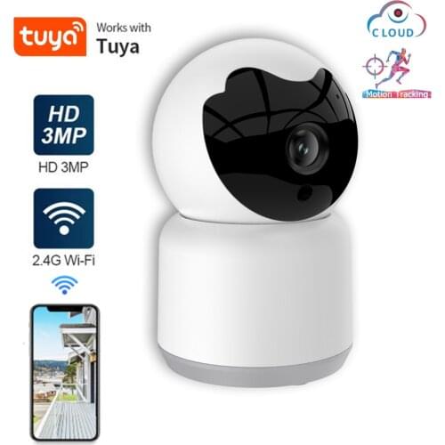 Tuya Mini Cloud Wireless IP Auto Tracking Night Vision WiFi Home Surveillance CCTV Samrt Security Camera