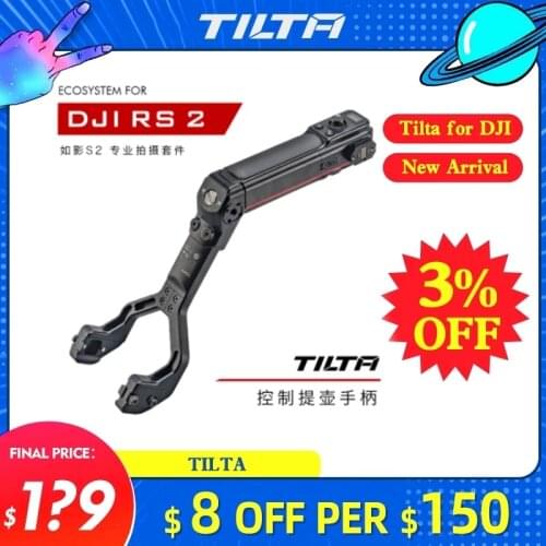 INSTOCK TILTA TGA-ARH DJI RS 2 Shooting Kit-Professional Rear Operating Control Handle Power Supply Bracket