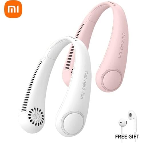 Xiaomi Youpin Neck Fan New Portable Bladeless Rechargeable Mute Sports Fans For Outdoor Ventilador Portatil Abanicos Cooling