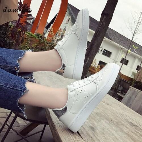 Women Sneakers Sport Shoes for Women Lace up White Shoes Platform Girls Skateboarding Sneakers Sports Shoes for Women