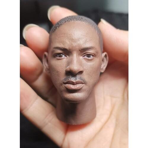1/6 Scale Will Smith Painted Head Models Sculpt for 12''Figures Bodies Toys Gifts Collections DIY