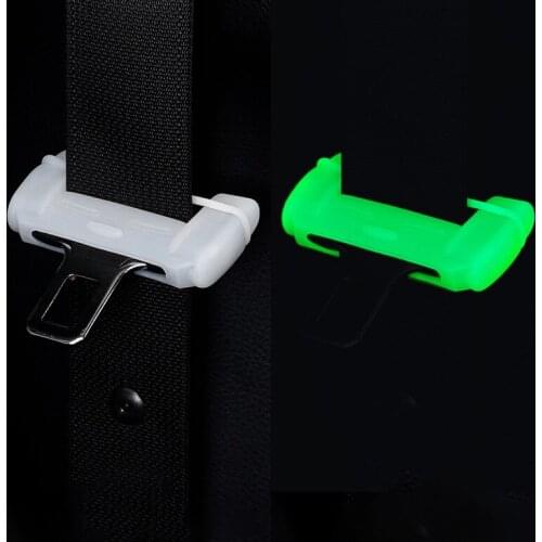 1 PC Universal Car Seat Belt Buckle Clip Protector Silicone Interior Button Case Anti-Scratch Cover Safety Decor