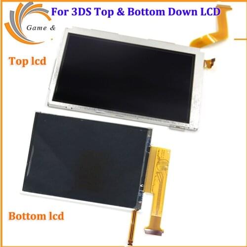 1PCS-2PCS Replacement For New3DS 2015 Top LCD Screen Display For Nintendo NEW 3DS Upper LCD Bottom Down LCD Screen
