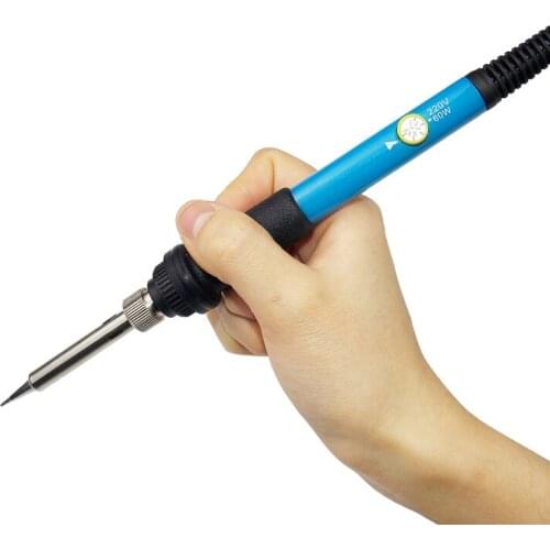 10pcs/lot Temperature Adjustable Electric Soldering Iron 110V / 220V 60W Mini Handle Heat Pencil Solder Station