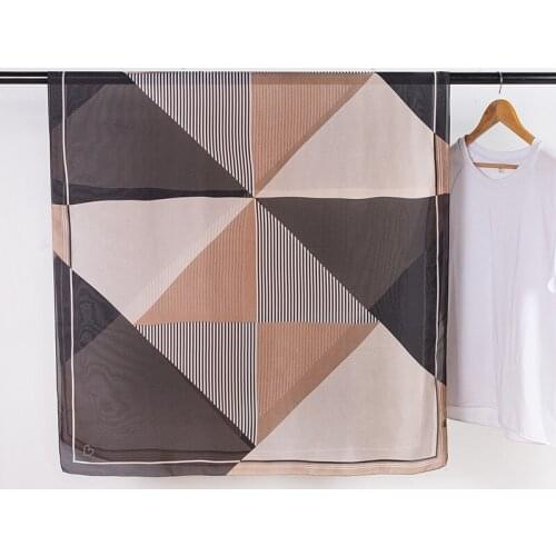 180*90cm TOP Silk stripe Retro luxurious Scarves Women Foulard Square Hijab Scarf Ladies Shawl wrap muffler pareo female hijab