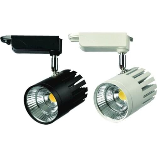 30W Black /Black Shell COB LED Track Lighting Aluminum rail lamp leds spotlights iluminacao for Clothing Exclusive Shop lighting