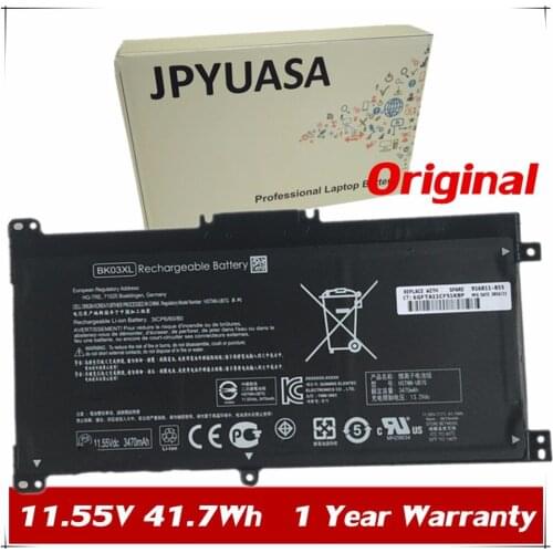 7XINbox 11.55V 41.7Wh Original BK03XL Laptop Battery For HP HSTNN-UB7G TPN-W125 916366-541 916811-855 Laptop Tablet