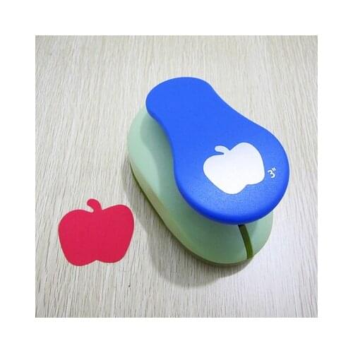 Free shipping 3 inch (about 7.0cm) apple design of eva punch crafting punch for scrapbooking handmade paper foam punches