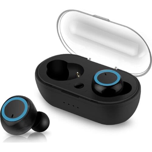BTH-i30 Wireless Earphone Stereo Bluetooth Headphones Invisible Earbuds Touch Control Sports Headset w/ Mic 400mAh Charging Case