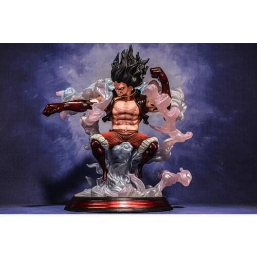 Four Gear Big Snake Man King Snake Luffy Great Ape King Spear Figure SIZE:26CMH
