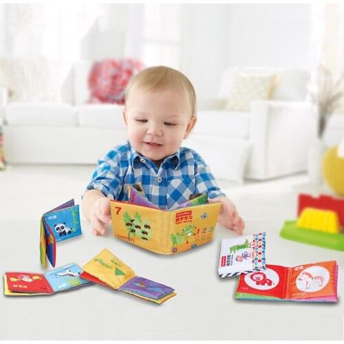 Baby Cloth Books Baby Intelligence Development Quiet Cloth Books Infant Learning Cognize Stroller Rattle Toys For infant