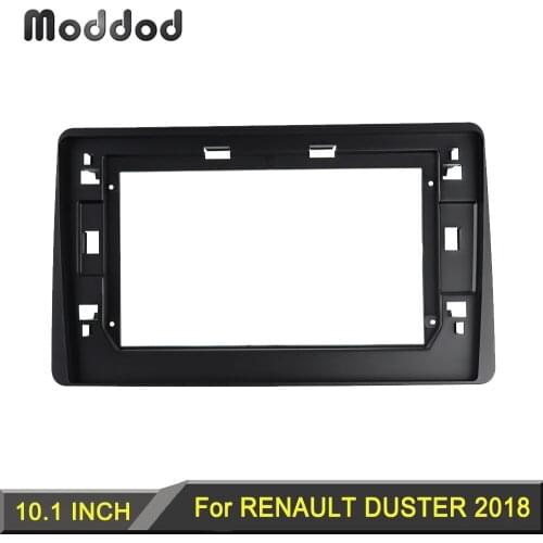 Double Din Radio Fascia for RENAULT DUSTER 2018 10.1 Inch Stereo Panel Car Dash Refit Installation Mount Trim Kit Audio Frame