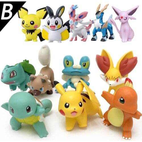 24-144Pcs Different Styles Pokemon Figures Model Collection 2-3cm Pokémon Anime Figure Toys Dolls Child Birthday Gifts
