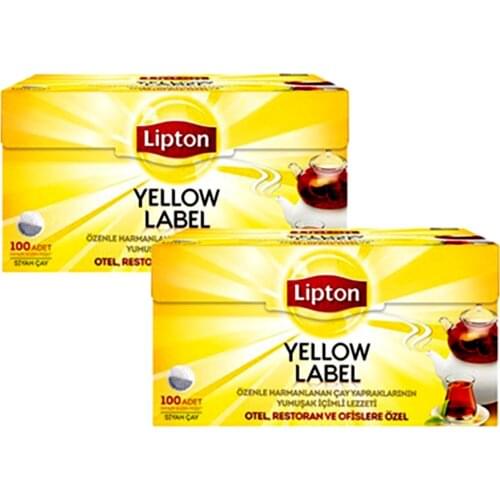 PERFECT DRINK LLipton Yellow Lable Infuser Tea Bag Set of 100 FREE SHİPPİNG