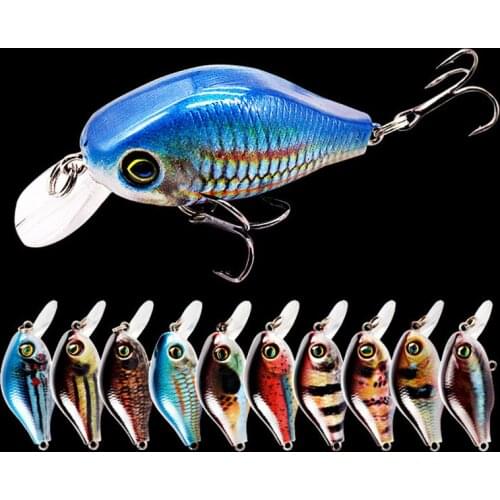 Artificial Floating Minnow 55mm/8g High Quality Plastic Fishing Bait 3D Eyes Anti-corrosion Bionic Fishing Lure Hard Bait