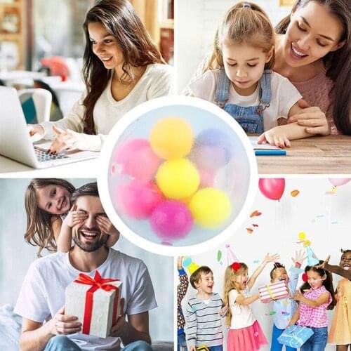 Colorful Squeeze Rainbow Ball Toys Anti Stress Vent For Kids Decompression Relief Children Adults Stress Toys Toys Ball Fun I4Z1