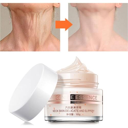 Six Peptide Beauty Neck Cream Anti Winkles Repairing Neck Skin Soften Skin Brighten Skin Firming Skin Neck Skin Care 100g
