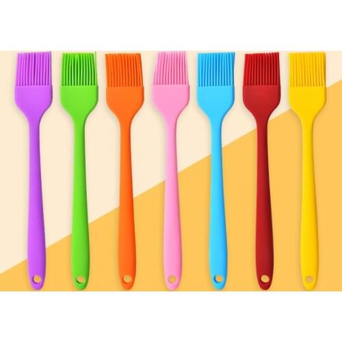 Kitchen Silicone Spatula Barbeque Brush Cooking BBQ Heat Resistant Oil Condiment Brushes Kitchen Bar Cake Baking Tools Utensil S