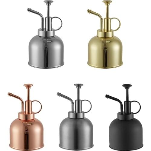 300ml Stainless Steel Watering Pot Retro Gardening Potted Watering Cans For Watering Flower Plants Shower Garden Tool