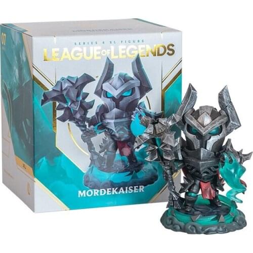 League of Legends Mordekaiser Anime Games Peripheral Model Q Version Hand-Made Model Decoration Doll Collectibles Boxed Gifts