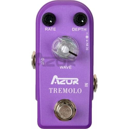 AZOR AP-317 Tremolo Mini Guitar Effect Pedal Good Quality Guitar Accessories 9V Guitar Pedal Mini Size Use For Guitar