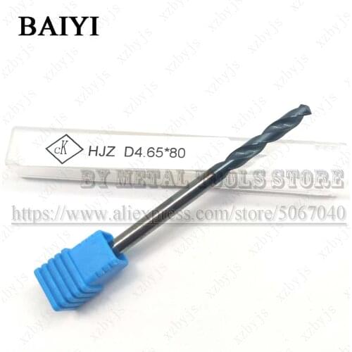 Metal Alloy Twist Drill Bit Set metric drills 4.65mm 5.55mm Length 80mm Hole Cutter Drilling Kit for Wood Steel Metal Alloy