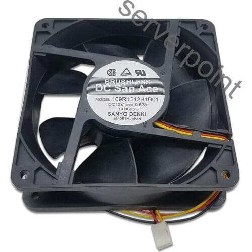 Original 109R1212H1D01 12cm 120*120*38MM 12V 0.52A 3 wires Alarm Signal cooling fan