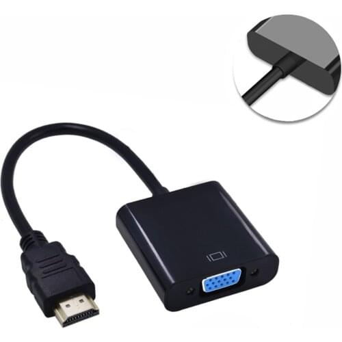 1080P HDMI-Compatible To VGA Adapter VGA Converter Digital Analog Video 3.5mm jack Audio Adaptor for PS4 Laptop Projector