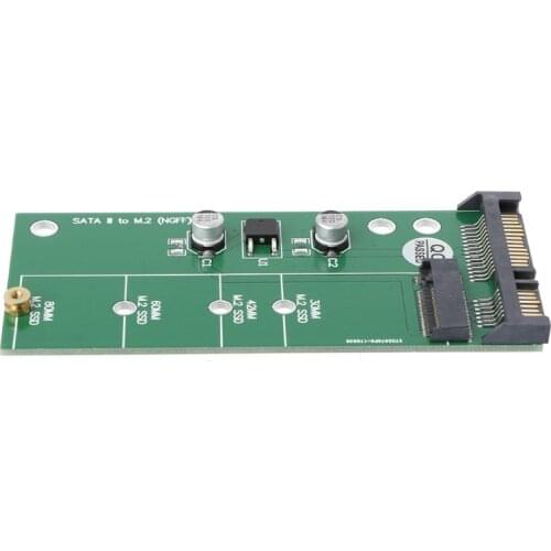 M.2 SSD To 2.5\" SATA 3 Adapter Card For 30/42/60/80mm M.2 SSD Hard Drive