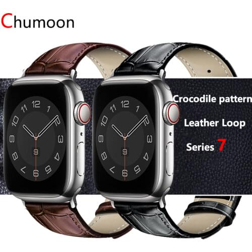 Leather band for apple watch SE Strap 44mm 40mm 42mm 38mm wrist watchband bracelet applewatch band iwatch series 3 4 5 6 Strap