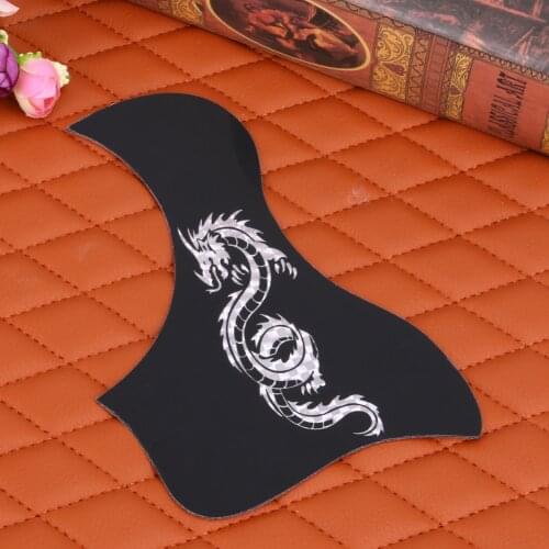 Self-adhesive Acoustic Guitar Pick guard Gold Phoenix Dragon Pattern Decorated Pick Guard Sticker Acoustic Guitar Accessories