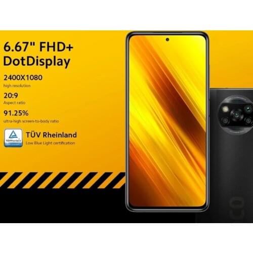 Global Version Xiaomi POCO X3 6GB RAM 64GB ROM Smartphone X 3 Snapdragon 732G Octa Core 64MP Camera 5160mAh 6.67' Mobile Phone