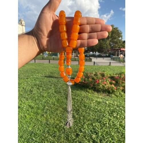 Tasbih Ottoman Faturan German Cherry Amber Sandalous Misbaha Rosary Free Shipping #40D