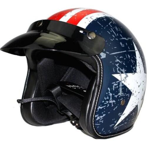 Vintage Motorcycle Helmet For Racer Jet Capacetes De Motociclista Vespa Cascos Para Moto Dot Ce