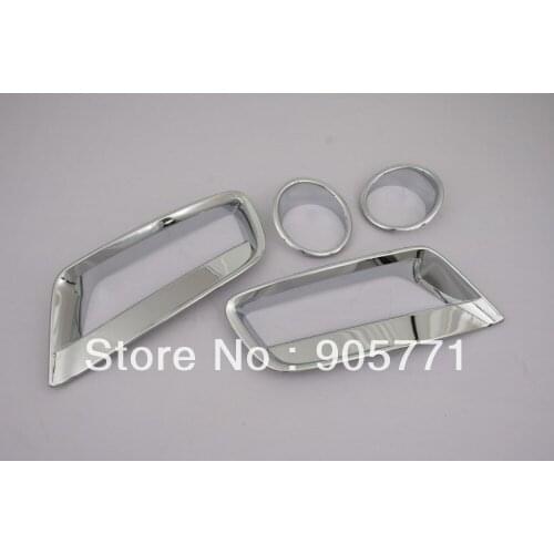 High Quality Chrome Front Fog Light Cover Upper And Lower Combo Set for BMW X3 F25 free shipping